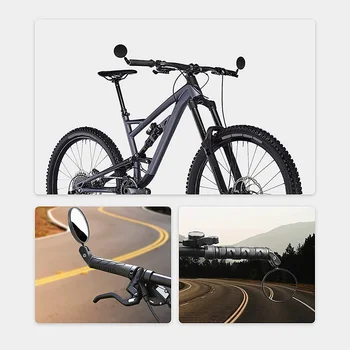 1/2個入り)(鉄道模型ユニバーサル自転車のバックミラー調整可能な回転広角サイクリングノリアビューのためのMTBサイクリング付属品