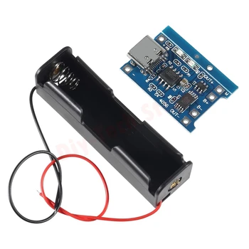 5灯TP4056C型USBリチウム電池充電ボードモジュールの保護BMS5V1Aと5pcs3.7V18650バッテリーホルダーバンドル