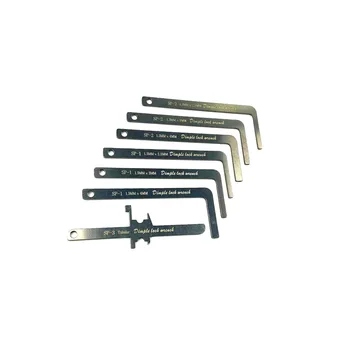 7PCSディンプルロックレンチLocksmith張ツール、各種の厚さや形状のレLockpick
