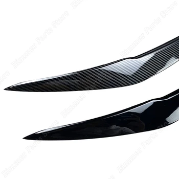 ABSプラスチックヘッドライト眉まぶたBMW F20F21改装2015から2019塗装の光沢のスポイラー MスポーツスプリッターチューニングBodykit