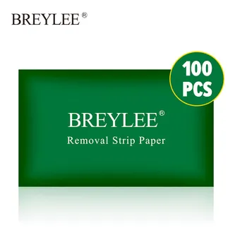 BREYLEE Removelストリップ論文100PCS Blackhead鼻紙落とフェイスマスク鼻帯のニキビ治療Tゾーンスキンケア