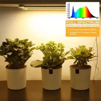 KEBINCPLED室内Ledの成長光USB DC5Vタイマーを用いた植物由来のランプのための植物Dimmable LEDランプPhytolampsフルスペクトルの水耕栽培