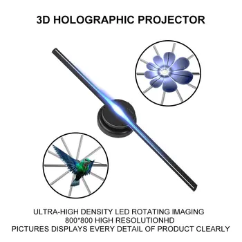 T40 3Dファンのホログラムプロジェクター8G SDカード224LED HDプロジェクター光壁掛けのWifiサホログラフィックランププレイヤーの広告