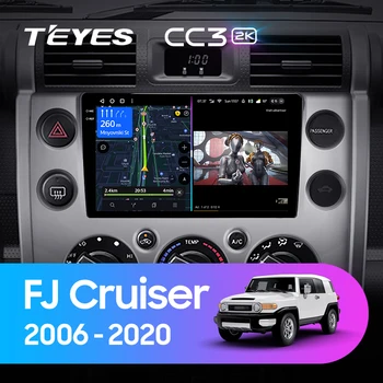 TEYES CC3 2КトヨタFJクルーザー J15 2006-2020年にはカーラジオマルチメディアビデオプレーヤーナビをステレオGPS Android10 2din2din dvd