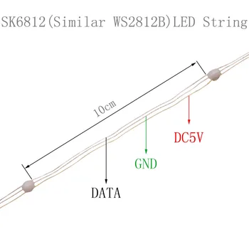 USB SK6812LEDクリスマス点灯のためのベッドルームWS2812B RGB Led Bluetoothをフルカラーで抗を個別にDC5V