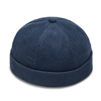 ファッション男性綿Brimless Skulliesキャップヴィンテージドーム帽子固体通携帯帽子夏多目的Beanie帽子をヒップホップ帽子