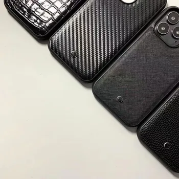 高級本革のためのIphone13Pro最大箱指紋が横滑り防止革の電話ケースIPhone14Pro Max